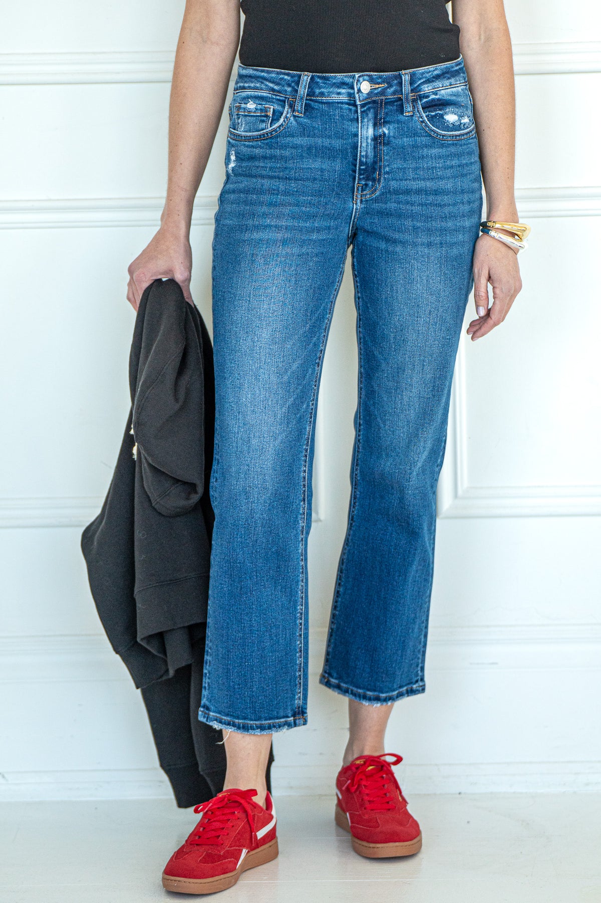 DAISY STRAIGHT LEG CROPPED JEANS