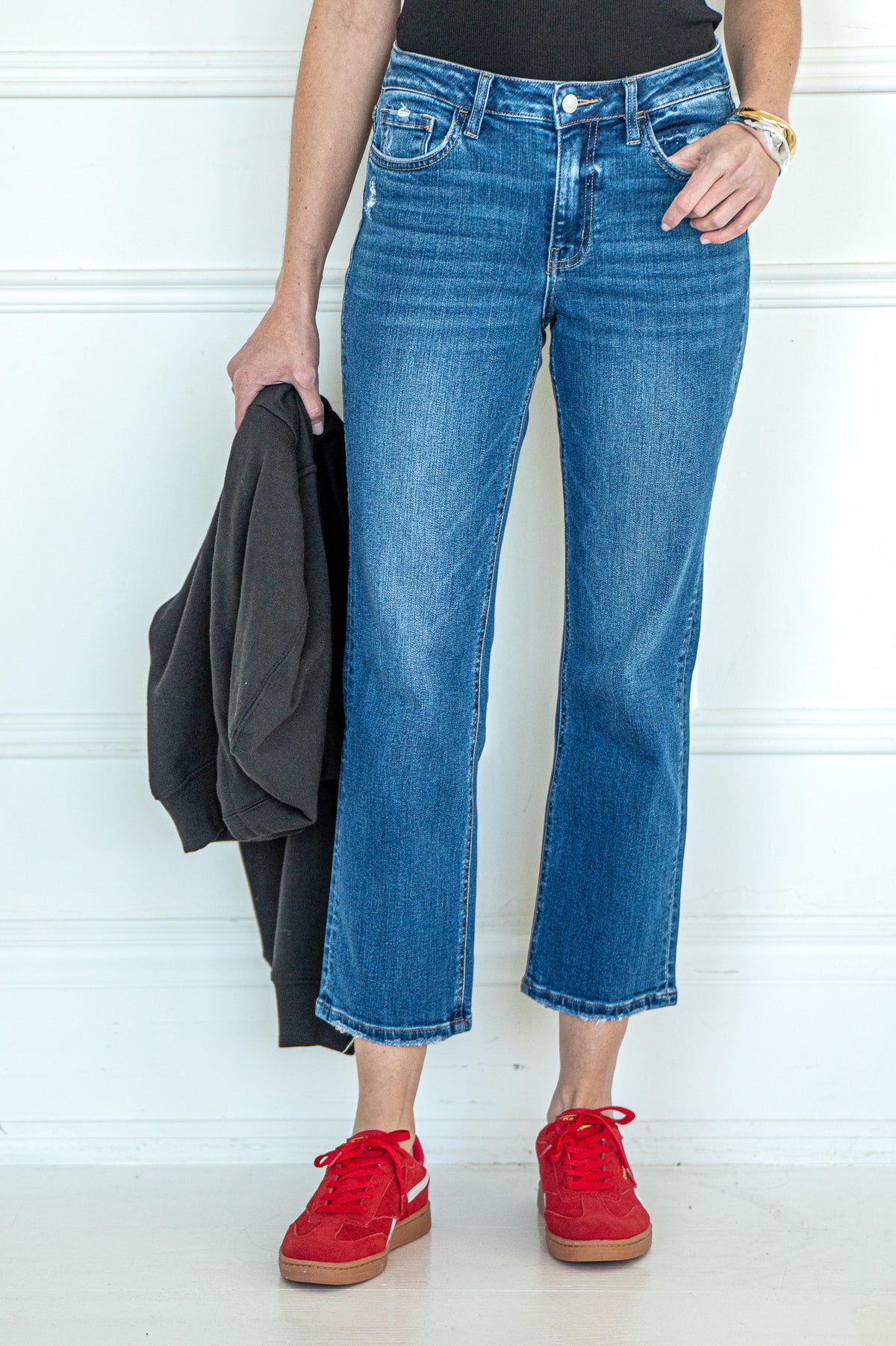 DAISY STRAIGHT LEG CROPPED JEANS