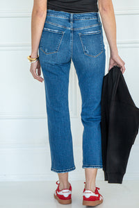 DAISY STRAIGHT LEG CROPPED JEANS