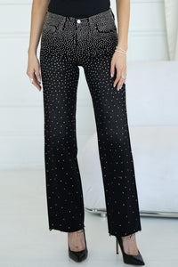 ON THE ROCKS RHINESTONE JEANS