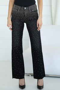 ON THE ROCKS RHINESTONE JEANS