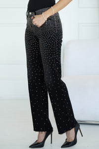 ON THE ROCKS RHINESTONE JEANS