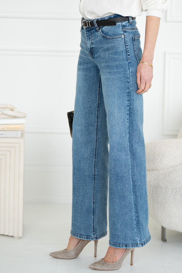 BEDFORD WIDE LEG JEANS-BL