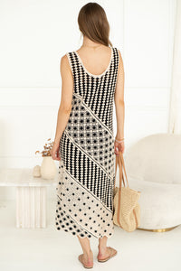 LUCCA CROCHET MIDI DRESS