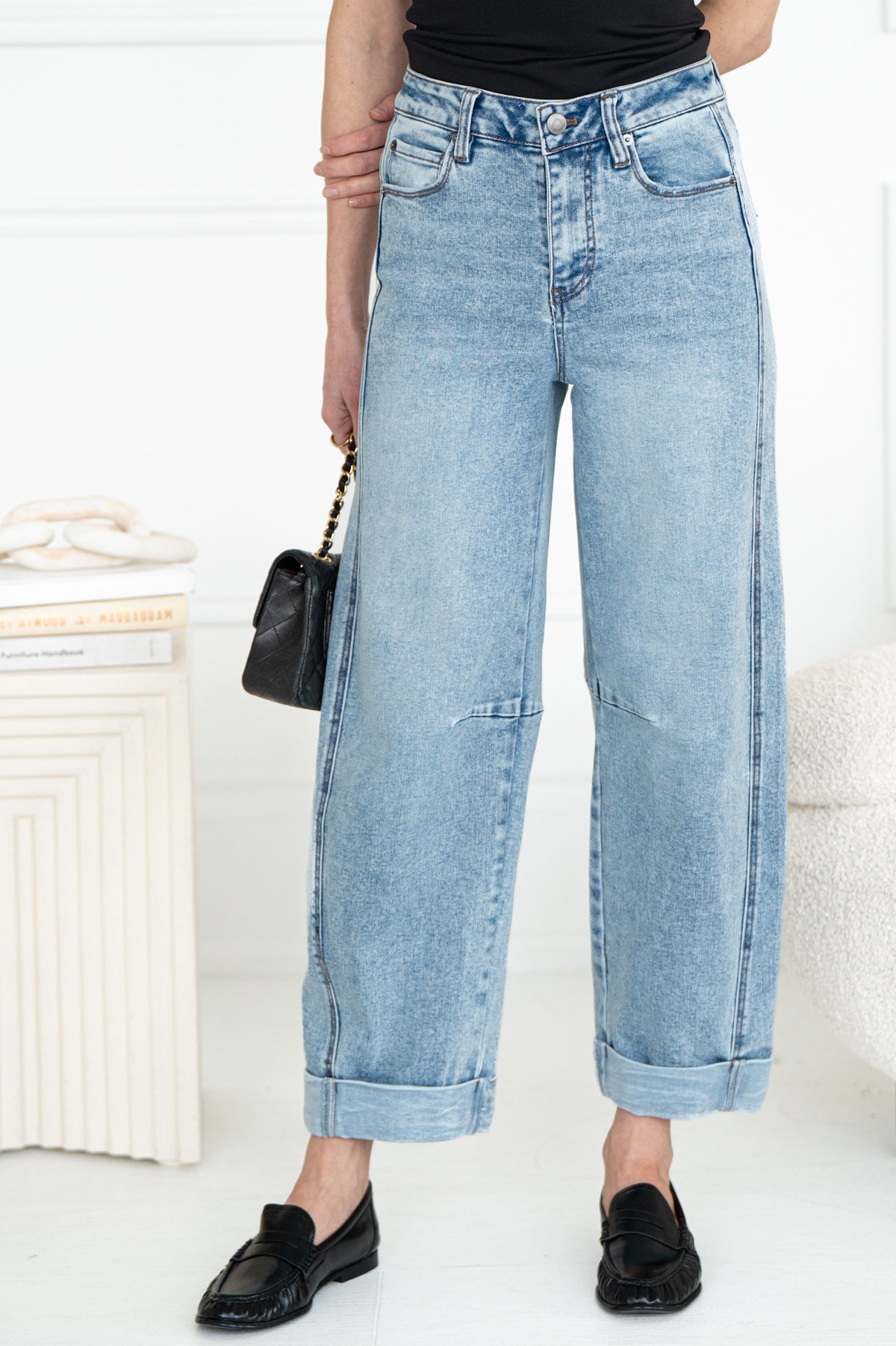 MONROE BARREL JEANS-LB