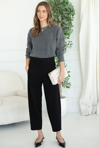 BARREL PONTE DRESS PANTS