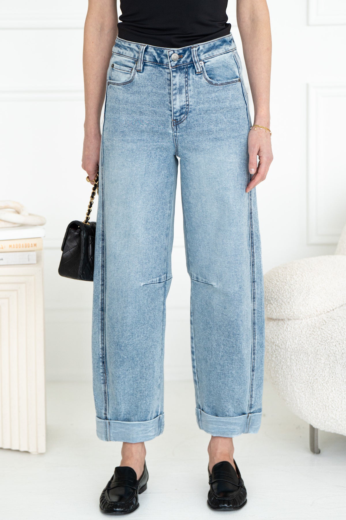 MONROE BARREL JEANS-LB