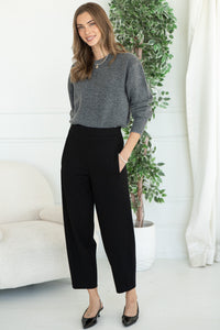 BARREL PONTE DRESS PANTS