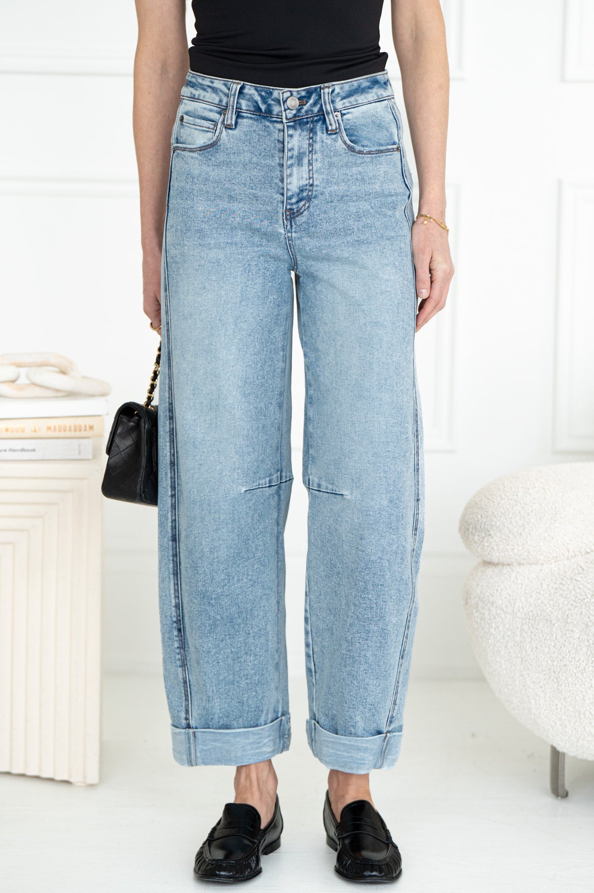 MONROE BARREL JEANS-LB