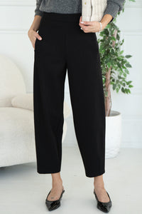 BARREL PONTE DRESS PANTS
