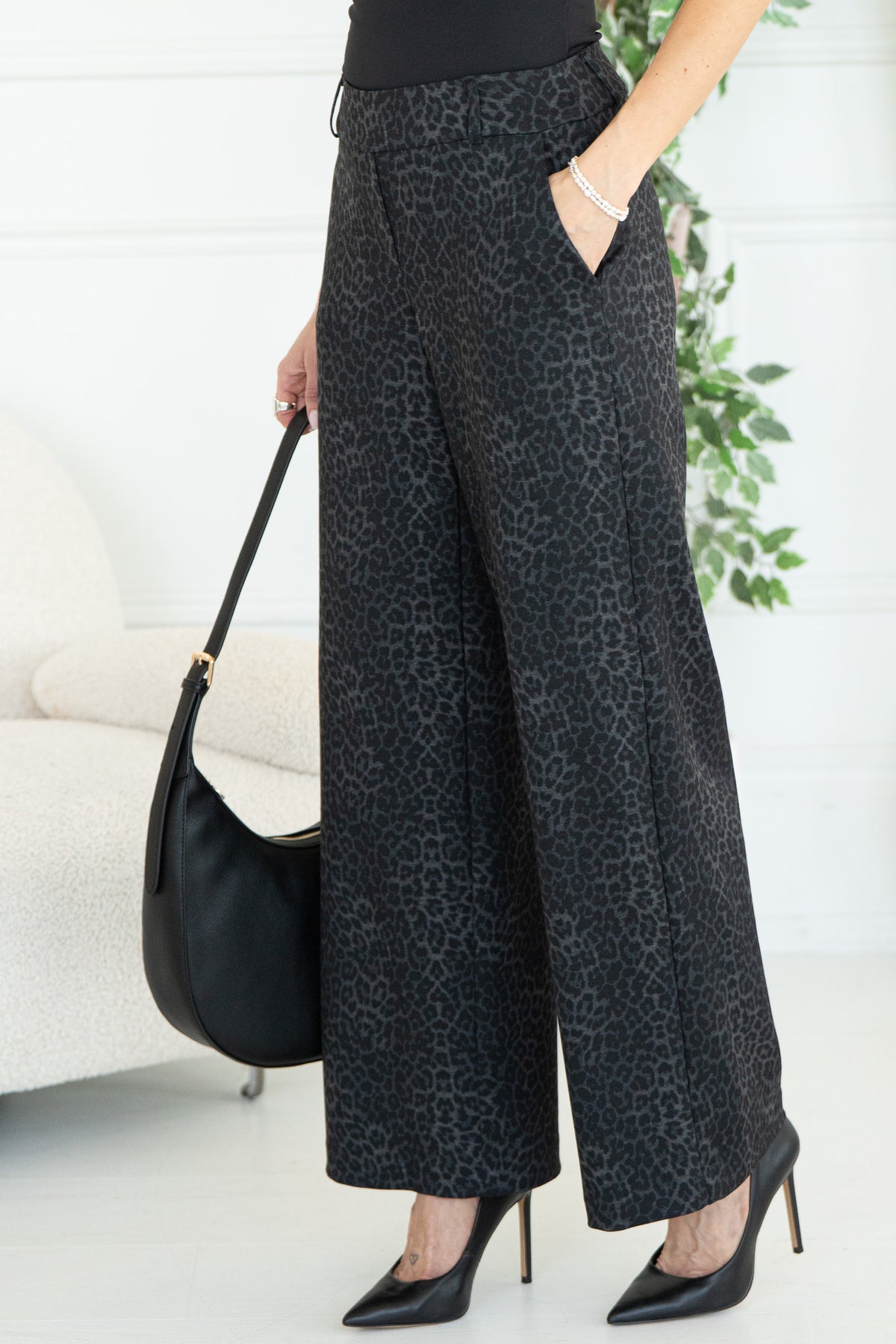 AMURE PRINTED PONTE DRESS PANTS