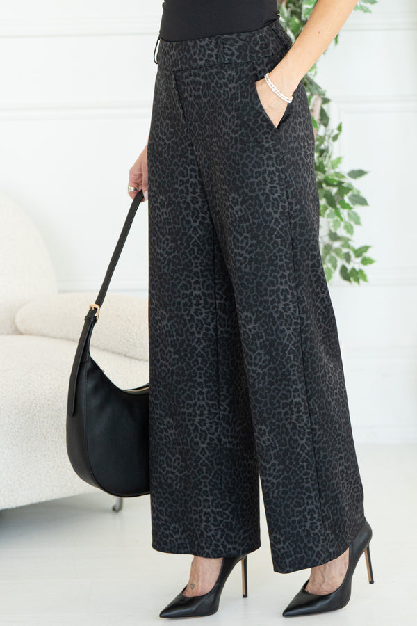 AMURE PRINTED PONTE DRESS PANTS