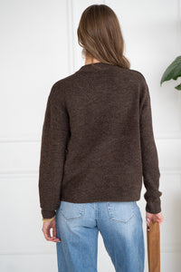 CHARLIE V NECK SWEATER-BR