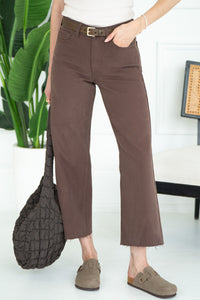 SINDIE SLIM WIDE LEG JEANS-BR