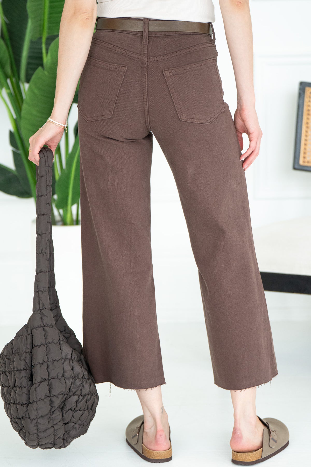 SINDIE SLIM WIDE LEG JEANS-BR