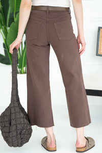 SINDIE SLIM WIDE LEG JEANS-BR
