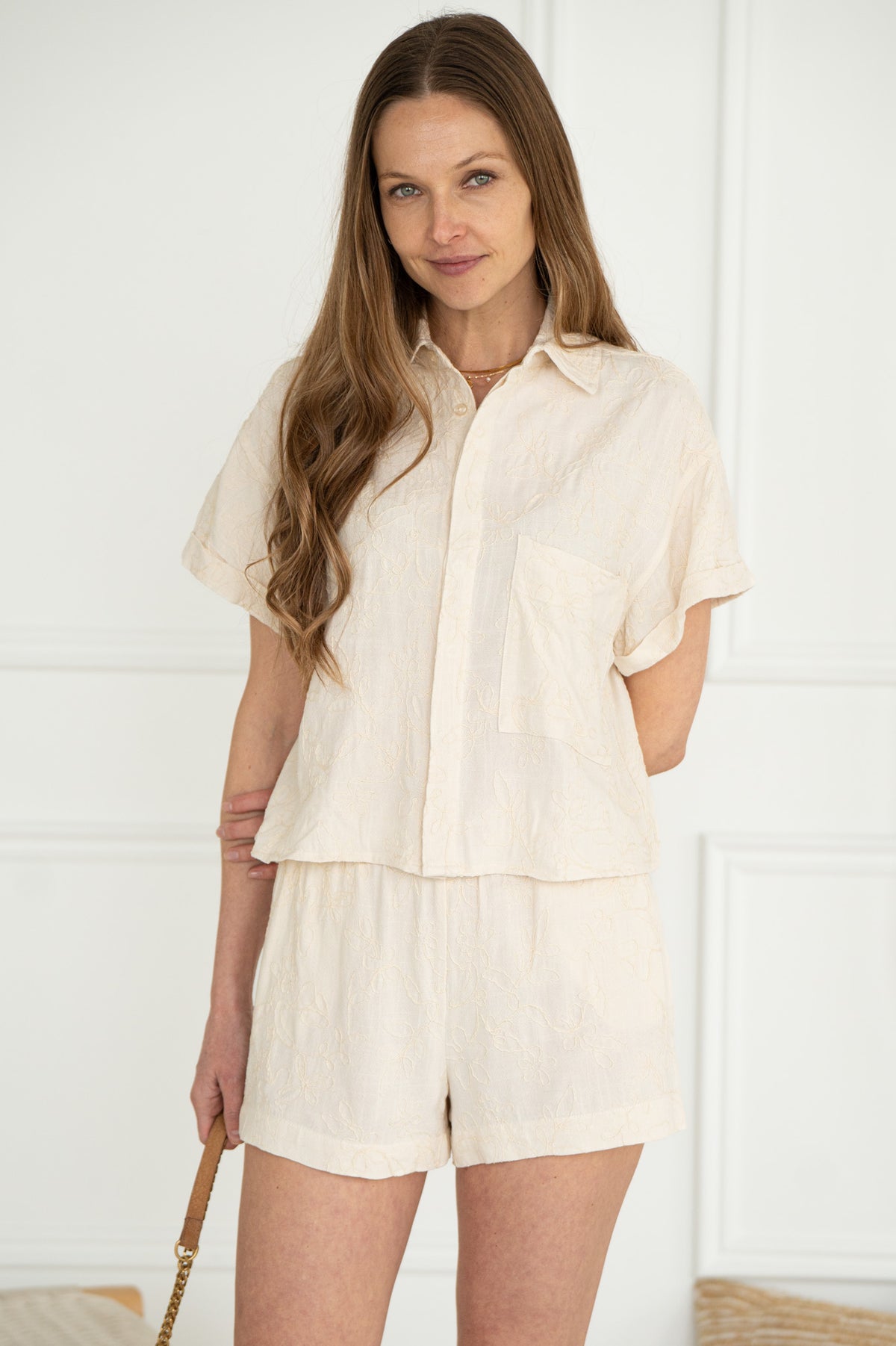 EASY BREEZY STITCH DETAIL TOP