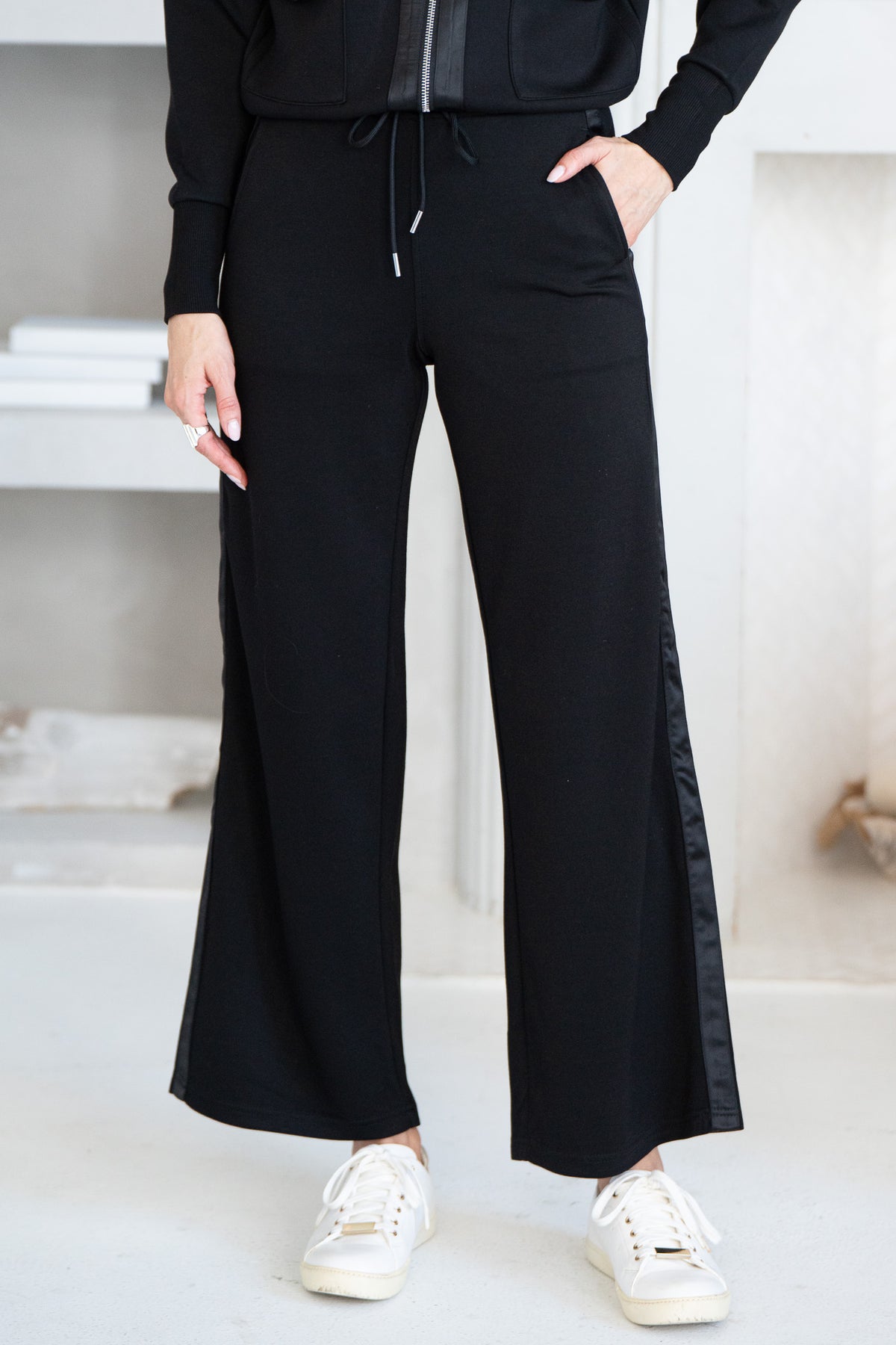 TAYLOR LUX SATIN STRIPE PANTS