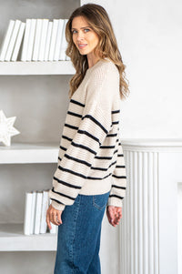 WARMER DAYS STRIPE SWEATER