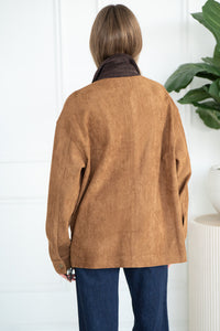 NIKO FAUX SUEDE RIDING JACKET