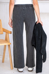 AMBER COTTON WIDE LEG PANTS