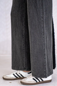 AMBER COTTON WIDE LEG PANTS