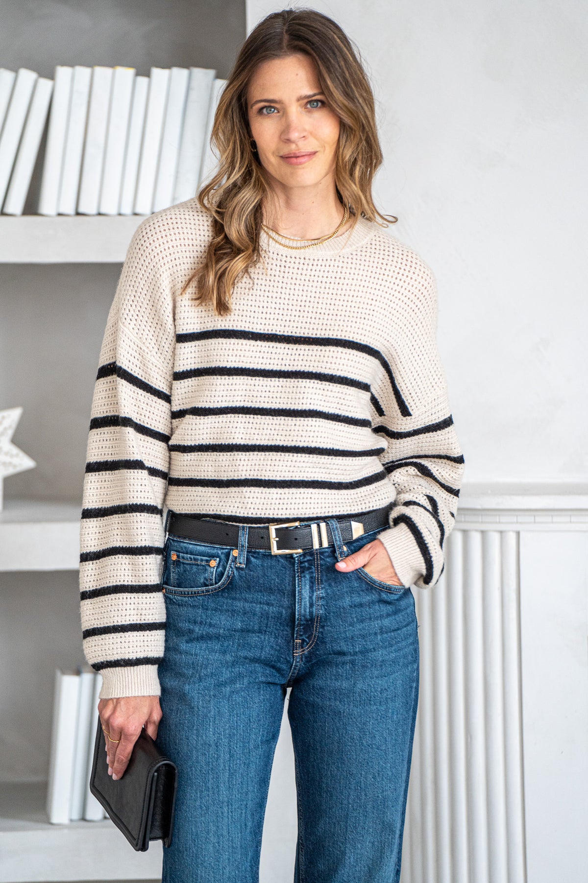 WARMER DAYS STRIPE SWEATER