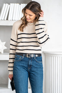 WARMER DAYS STRIPE SWEATER