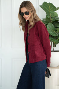 EVREN FAUX SUEDE JACKET-BU