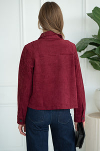 EVREN FAUX SUEDE JACKET-BU