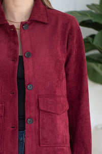 EVREN FAUX SUEDE JACKET-BU