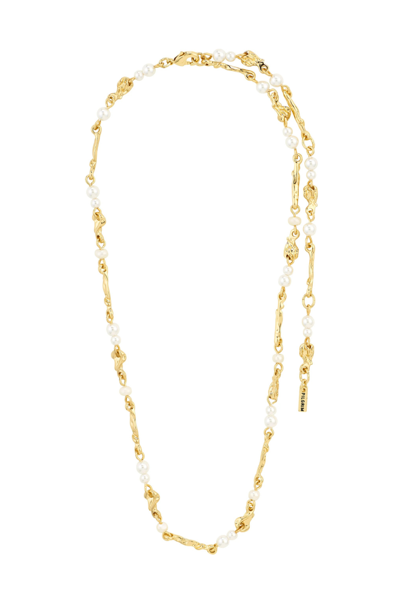 SLOAN PEARL GOLD PLATED NECKLACE
