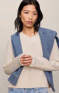STRATTON V NECK SWEATER