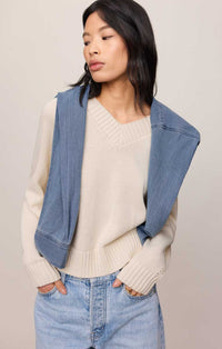 STRATTON V NECK SWEATER