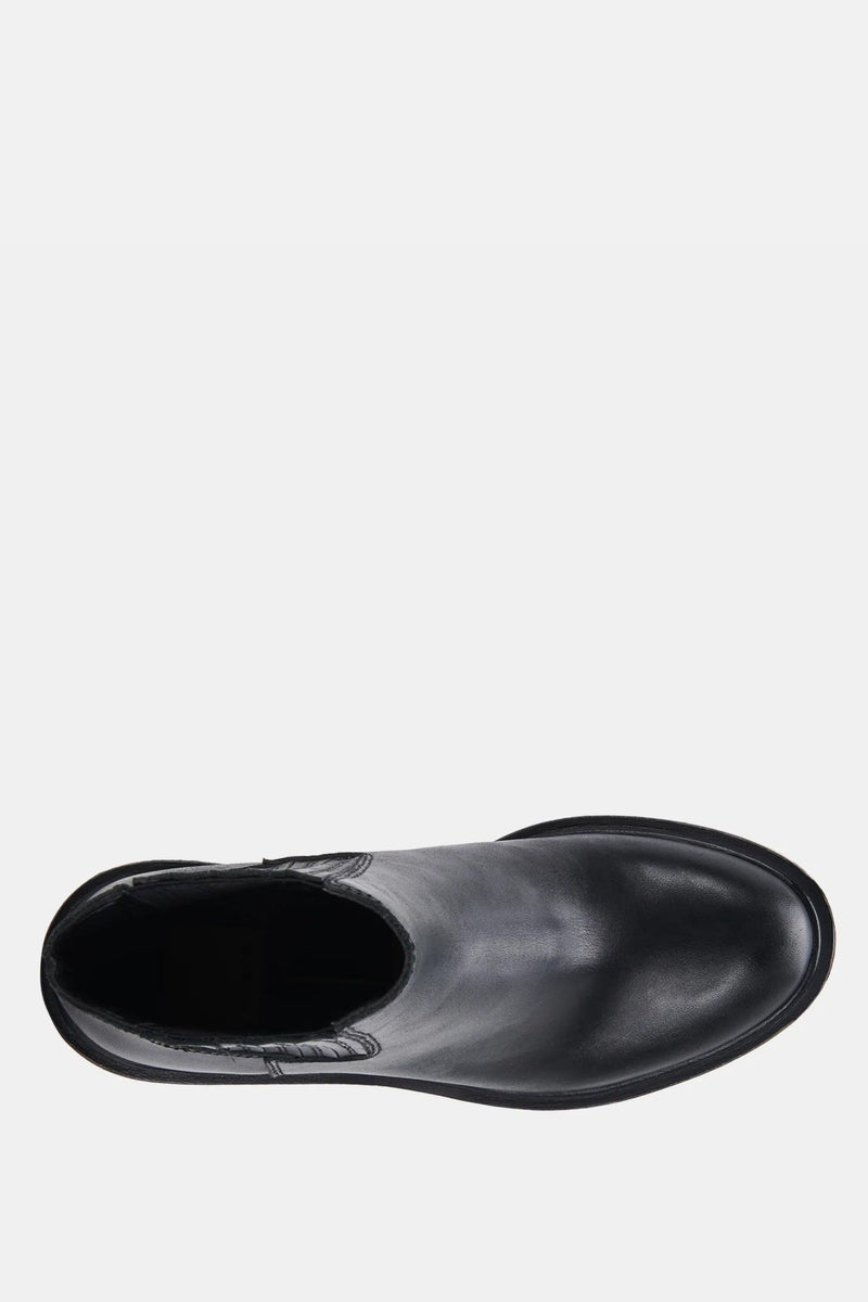 CASTER H2O LEATHER BOOTIES-BK