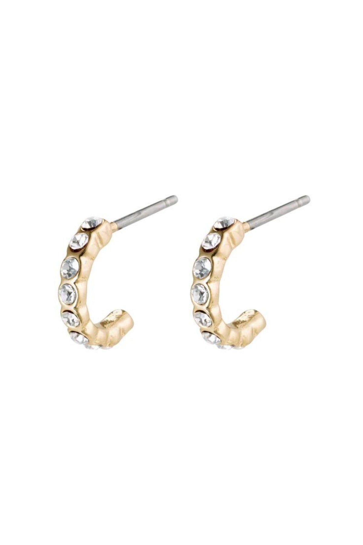 BRIGITTE GOLD CRYSTAL EARRINGS