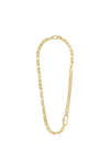 BE GOLD PLATED CABLE CHAIN NECKLACE
