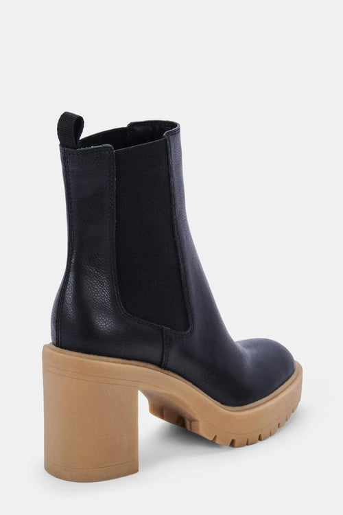 COEN H2O LEATHER BOOTIES-BK