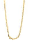 BREATHE GOLD PLATED CURB CHAIN NECKLACE