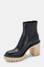 CASTER H2O LEATHER BOOTIES-BK