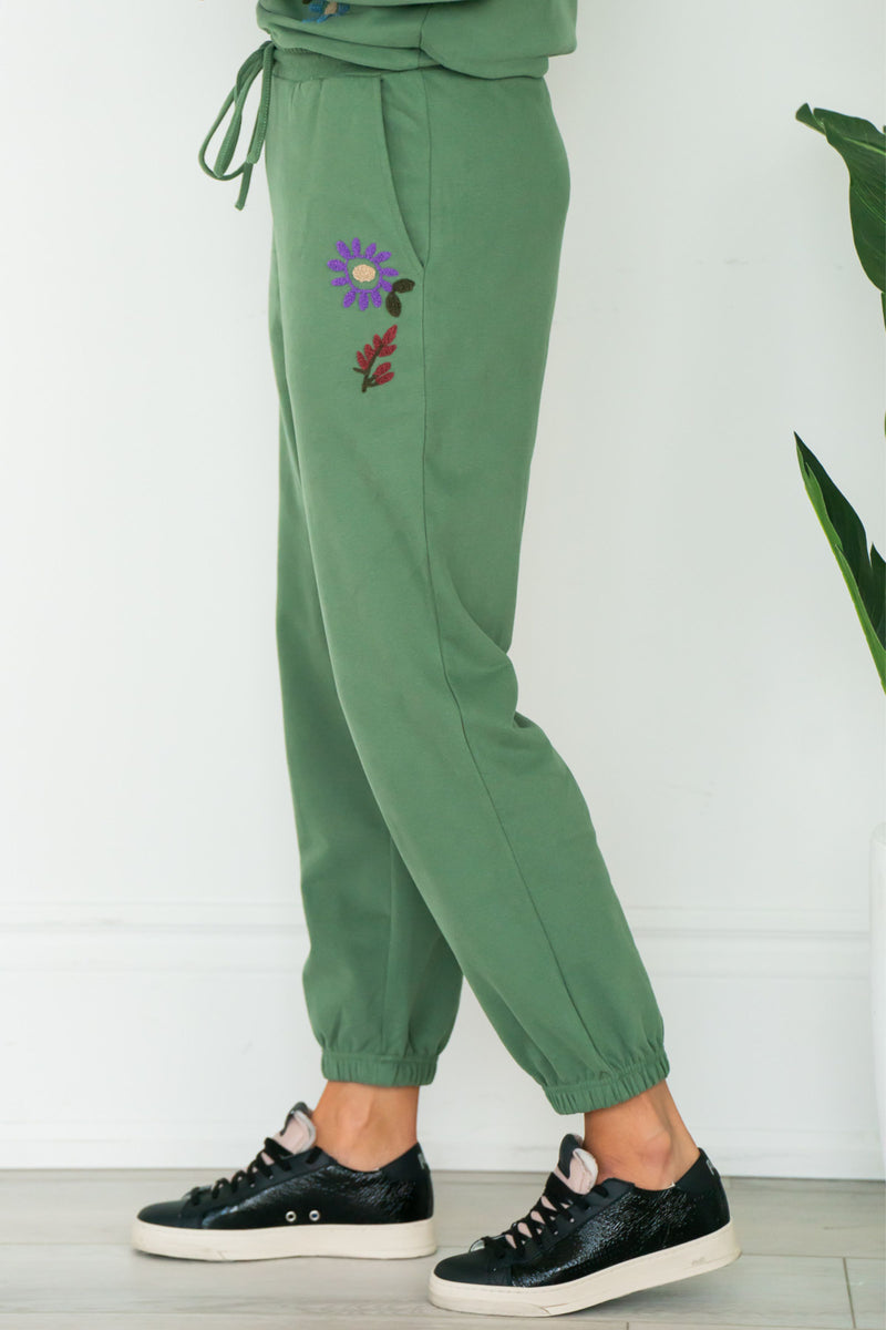 TORI EMBROIDERED JOGGERS