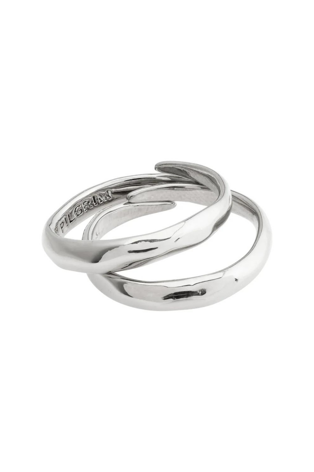 ADDISON SILVER PLATED RING SET-SI