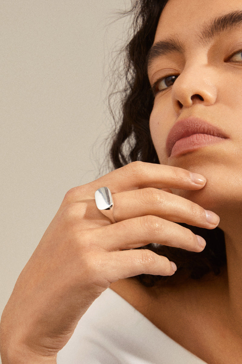 RESTORATION SILVER PLATED RING