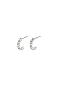 BRIGITTE SILVER CRYSTAL EARRINGS