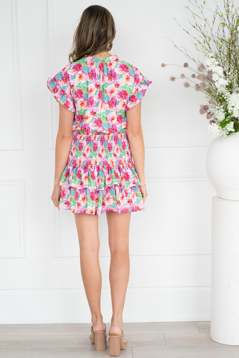ADDY PRINTED FLORAL DRESS