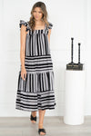 TAI STRIPED MAXI DRESS