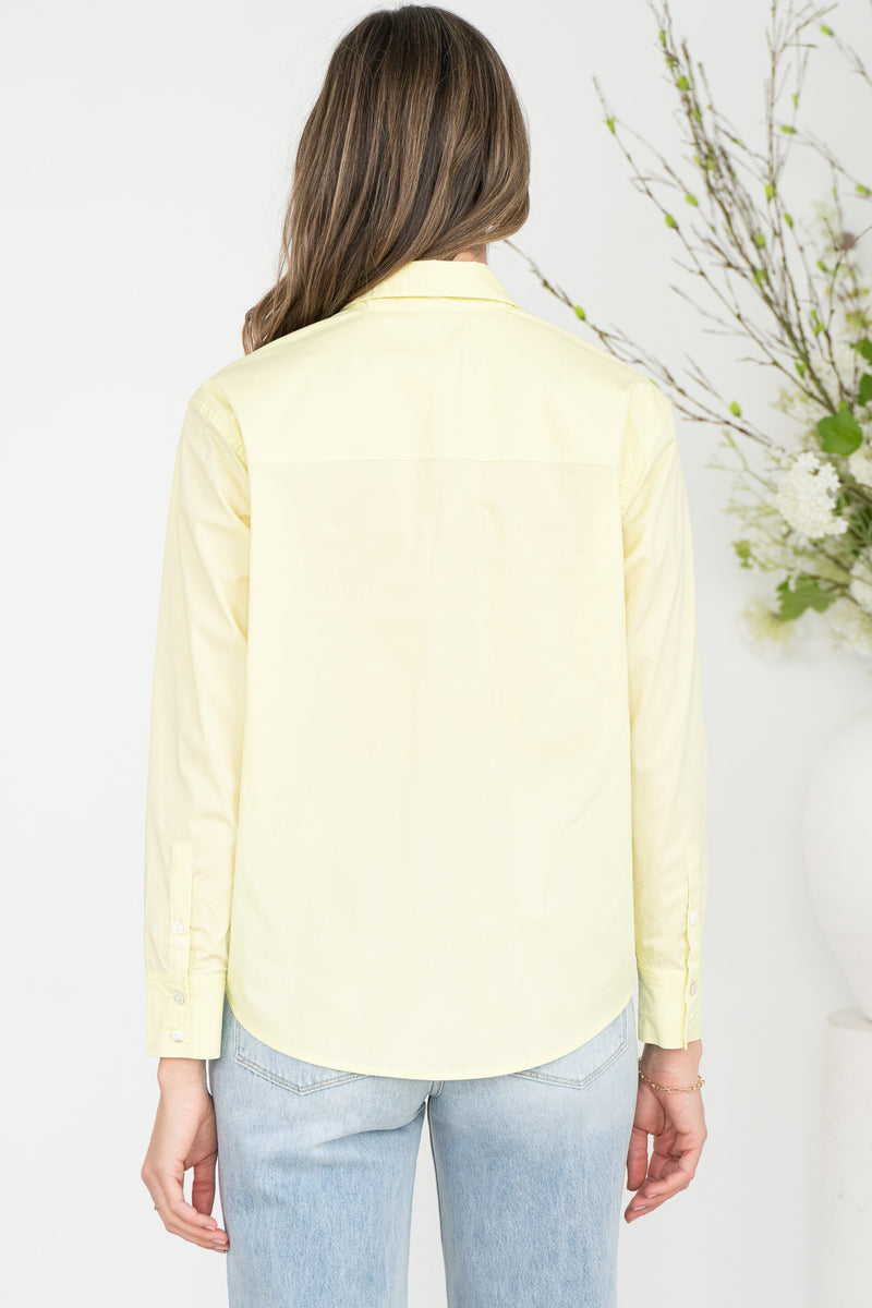 BOBBY BUTTON UP BLOUSE-YE