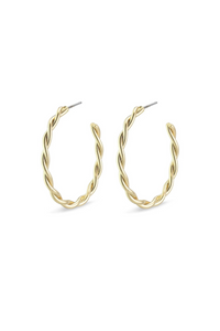 NAJA GOLD PLATED EARRINGS-LG