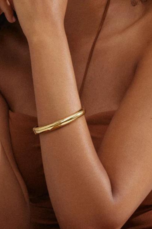 BE BANGLE GOLD PLATED BRACELET